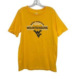 West Virginia Mountaineers Football Graphic Tshirt 2XL Yellow New